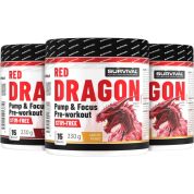 Red Dragon Pump & Focus Pre-workout - 330 g, černá višeň