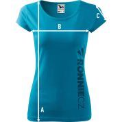 Triko Ronnie.cz Active (tyrkysové) - tyrkysové - M Triko Ronnie.cz Active (tyrkysové) - tyrkysové - M