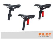 AUTHOR Světlo zad. Pilot Brake USB CobLed 120 lm  (černá/červené-sklo)