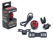 AUTHOR Světlo zad. MagSnap Brake Alloy USB 150 lm  (černá/červené-sklo)