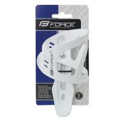 košík láhve FORCE UNI Al, bílý lesklý