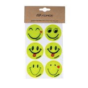sada nálepek reflexních žlutých FORCE SMILE