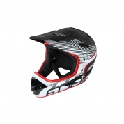 přilba FORCE TIGER downhill, černo-červená L- XL