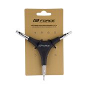 klíč inbus FORCE trojstranný 4/ 5/ 6 černý klíč inbus FORCE trojstranný 4/ 5/ 6 černý