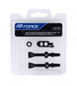 ventilky FORCE pro bezdušový systém 2xFV 44mm,čern