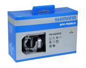 pedály SPD Shimano PD-ED500 tmavě šedé + zarážky