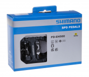 pedály SPD Shimano PD-EH500 černé + zarážky