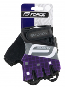 rukavice Force Square fialové M
