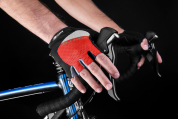 rukavice Force Darts gel bez zapínání červeno-šedé XL