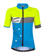 dres dětský Force SQUARE fluo-modrý 140-153 cm