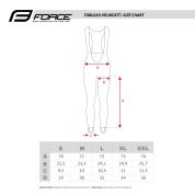 kalhoty Force BRISK LADY bez vložky černo-červené XL