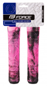 madla FORCE BMX145 gumová, černo-růžová, balená