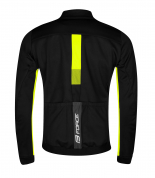 bunda FORCE FROST softshell pánská černo-fluo XL