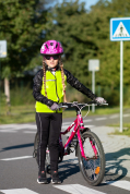 bunda FORCE WINDPRO KID, fluo-černá 128-140