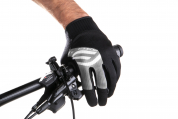 rukavice FORCE MTB POWER, černo-šedé M