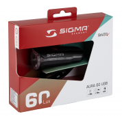 světlo přední SIGMA AURA 60 USB, černé