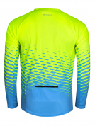 dres FORCE MTB ANGLE fluo-modrý L