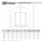 dres FORCE MTB ANGLE fluo-modrý L