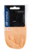 ponožky FORCE ONE oranžovo-bílé L-XL/42-47