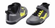 boty FORCE DOWNHILL, fluo-černé 41