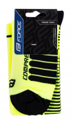 ponožky Force COMPRESS fluo-černé S-M/36-41