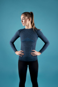triko funkční F SOFT LADY dl rukáv, modré XL-XXL