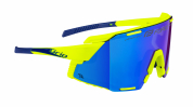 brýle FORCE GRIP fluo, modré revo skla