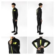 bunda FORCE FROST softshell pánská černo-fluo 5XL