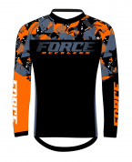 dres Force RECKLESS dlouhý rukáv černo-oranžový L