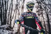 dres Force RECKLESS dlouhý rukáv černo-růžovo-fluo L