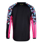 dres Force RECKLESS dlouhý rukáv černo-růžovo-fluo M