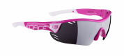 brýle FORCE RACE PRO růžovo-bílé, černá laser skla