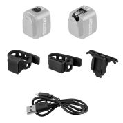 blikačka přední FORCE FLEA 70LM USB, černá