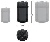 Hannah RANGER 150 dark shadow/anthracite 195L spací pytel Hannah RANGER 150 dark shadow/anthracite 195L spací pytel