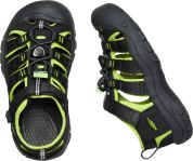 Keen NEWPORT H2 CHILDREN black/lime green US 11