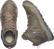 Keen TERRADORA II LEATHER MID WP WOMEN brindle/redwood US 12