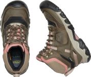 Keen RIDGE FLEX MID WP WOMEN timberwolf/brick dust US 10