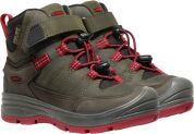 Keen REDWOOD MID WP CHILDREN steel grey/red dahlia US 9