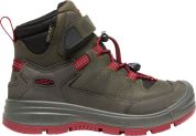 Keen REDWOOD MID WP YOUTH steel grey/red dahlia US 2