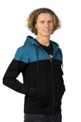 Hannah FEZCO HOODY mikina anthracite/dark denim XL