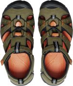 Keen SEACAMP II CNX YOUTH dark olive/gold flame US 1