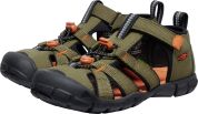 Keen SEACAMP II CNX YOUTH dark olive/gold flame US 1