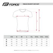 dres FORCE MTB MOUNT krátký rukáv černý 4XL