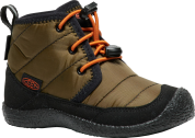 Keen HOWSER II CHUKKA WP CHILDREN dark olive/gold flame US 12