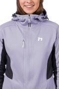 Hannah NELA HOODY mikina lavender aura/anthracite 40