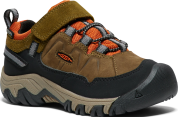 Keen TARGHEE IV LOW WP CHILDREN dark olive/gold flame US 12 Keen TARGHEE IV LOW WP CHILDREN dark olive/gold flame US 12