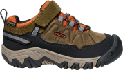 Keen TARGHEE IV LOW WP CHILDREN dark olive/gold flame US 12 Keen TARGHEE IV LOW WP CHILDREN dark olive/gold flame US 12