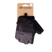 rukavice FORCE FINE černo-šedé XL