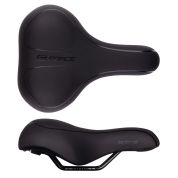 sedlo FORCE COMFORT GEL dámské turistické, černé