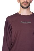 Tričko dlouhý rukáv Hannah BINE L/S red mahogany M